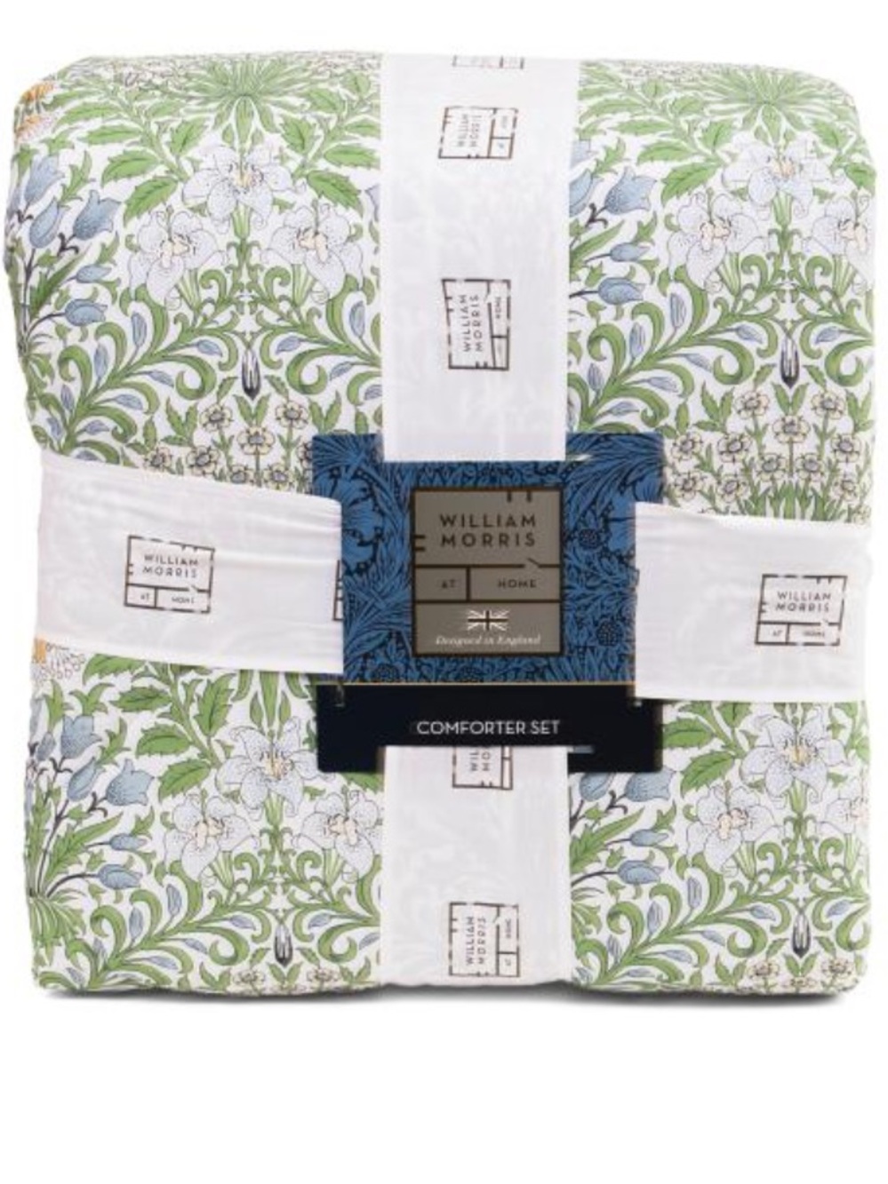 WILLIAM MORRIS 200tc leaf comforter set
